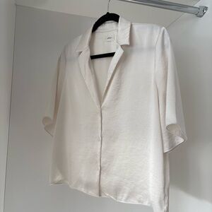 Wilfred Cream Button-Up Blouse